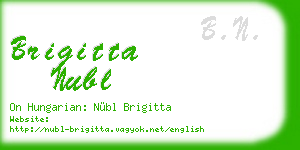 brigitta nubl business card